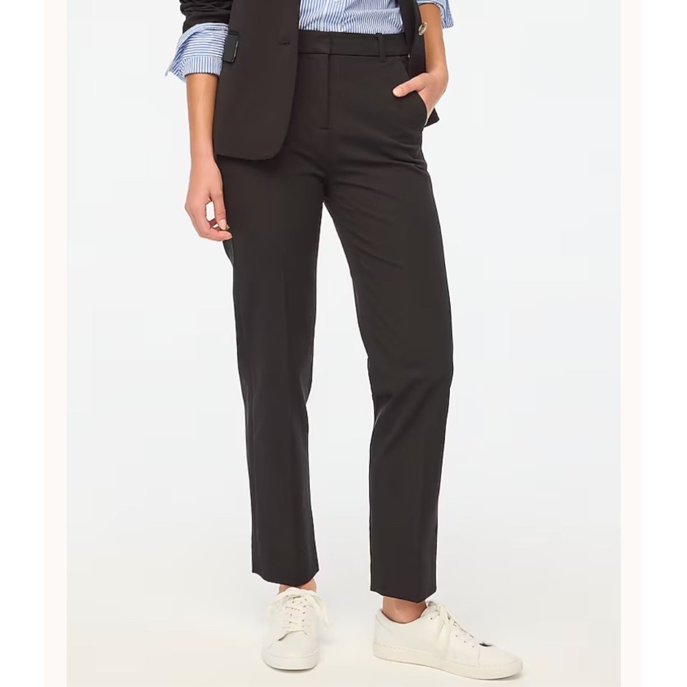 J. Crew Black Straight-Leg Dress Pants